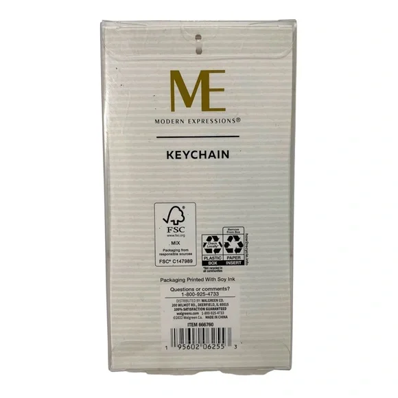 Modern Expressions R Letter Keychain NEW - Picture 2 of 2